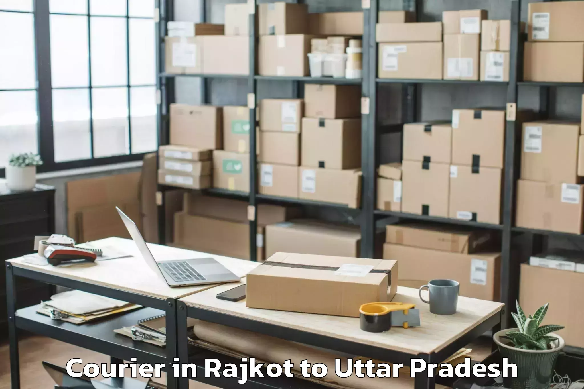 Leading Rajkot to Aonla Courier Provider